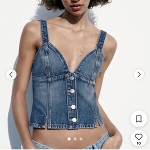 Zara Denim Top!